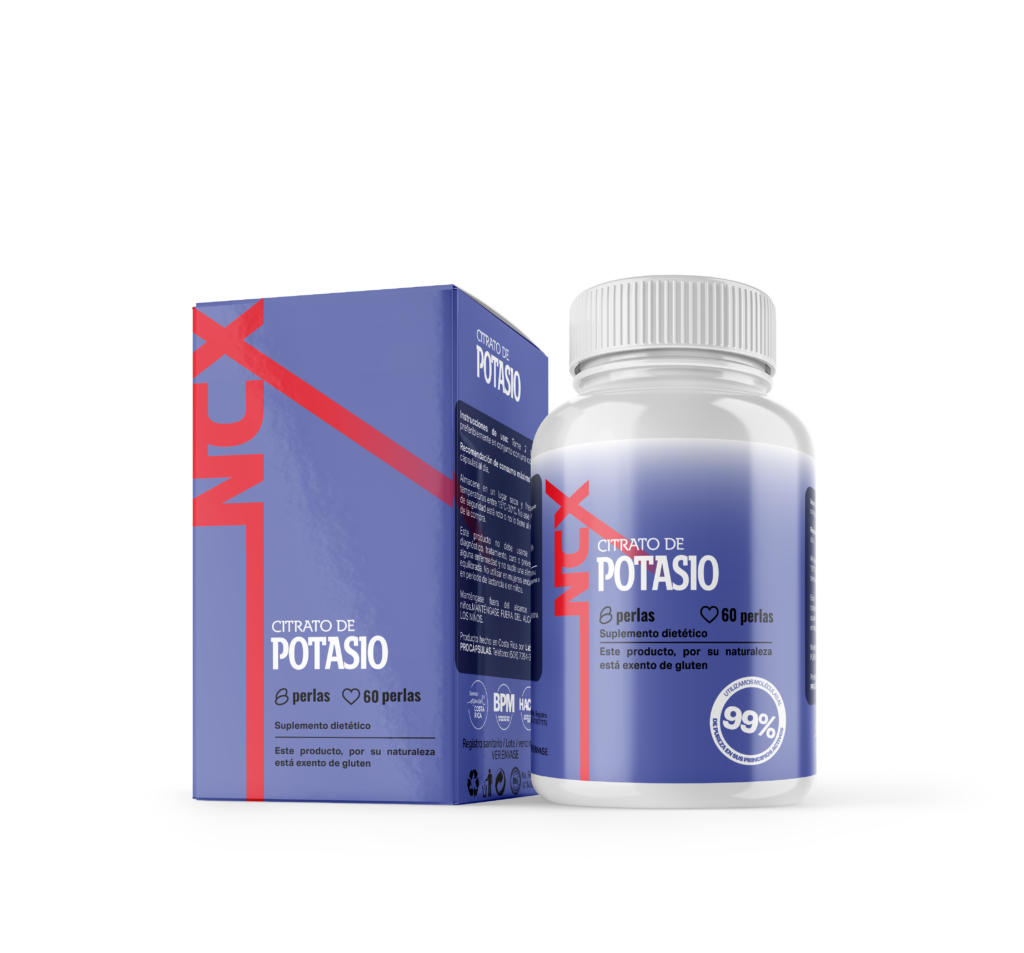 Suplemento de Citrato de Potasio con su caja