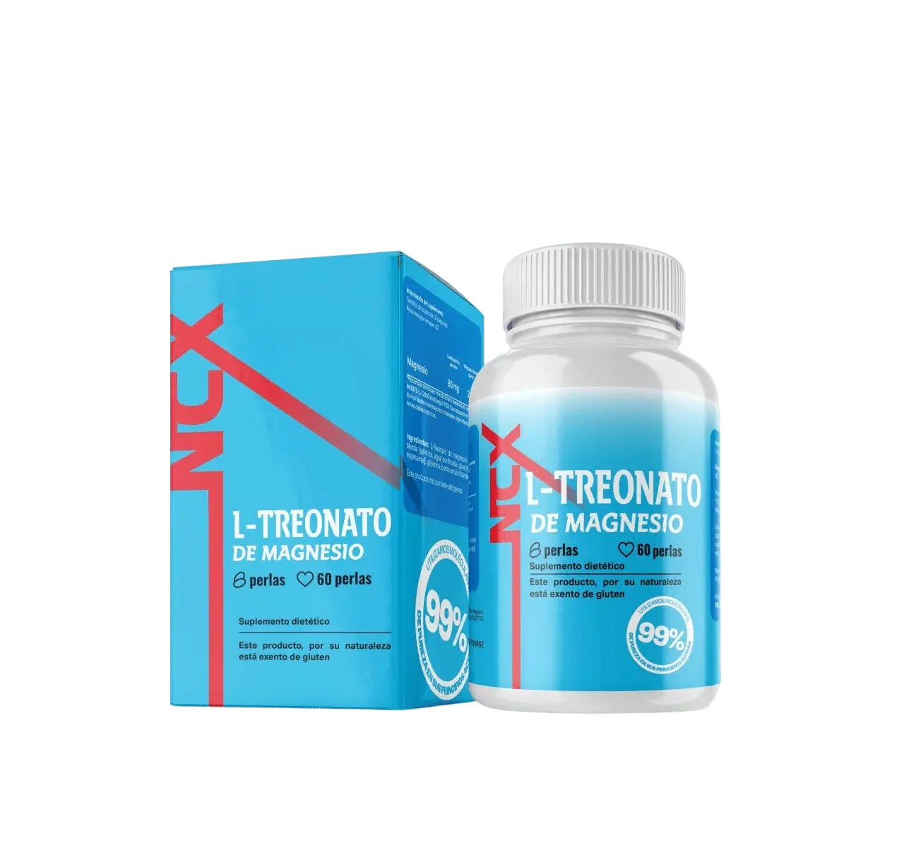 L-Treonato de Magnesio en su envase y caja