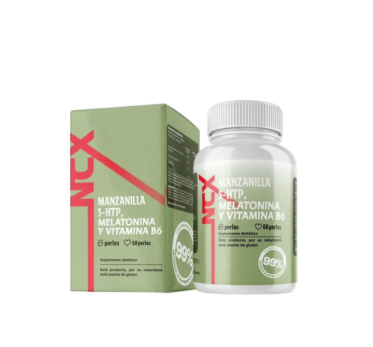 Suplemento de Manzanilla, Melatonina y Vitamina B6